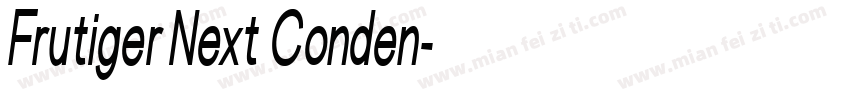 Frutiger Next Conden字体转换